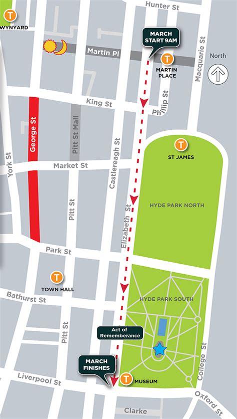 sydney anzac day march route