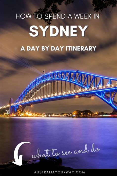 sydney australia itinerary 7 days