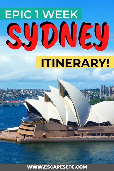 sydney australia one week itinerary