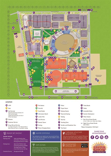 sydney royal easter show 2024 map