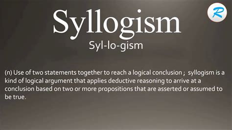 syllogism pronunciation