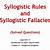 syllogistic rules and fallacies meaning