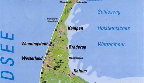 Sylt Island, Germany #Map / Isola di Sylt, in Germania #Mappa | Sylt
