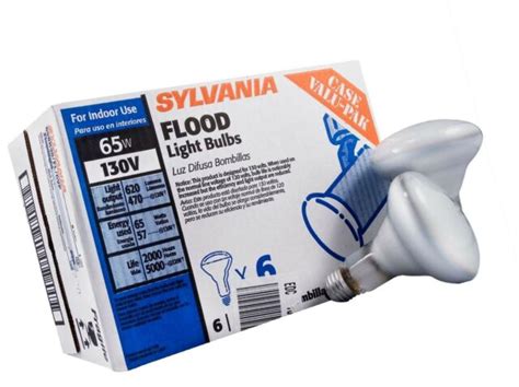 sylvania flood light bulbs 65w 130v