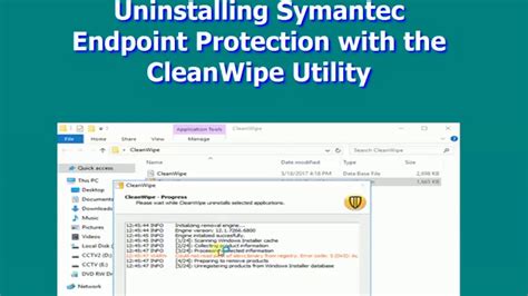 symantec endpoint protection uninstall tool