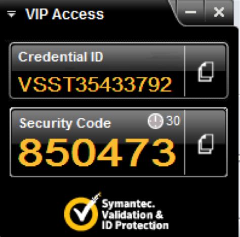 Symantec Vip Access Security Code Not Showing