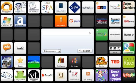 symbaloo page home page