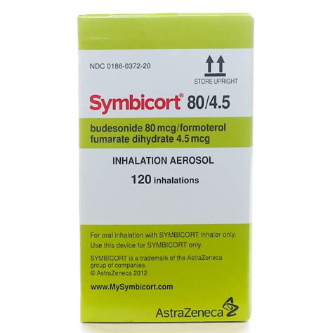 symbicort inhalation aerosol 80-4.5 mcg/act