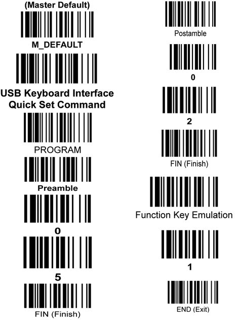symbol scanner barcode setup