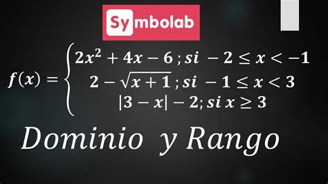 FUNCIÓN A TROZOS (GRÁFICA, DOMINIO, RANGO, MONOTONÍA)/ EJERCICIO 1