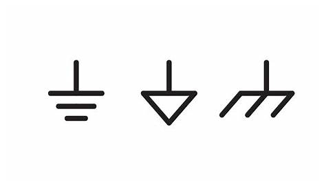 Symbole Fil Electrique Terre Sections De Câbles Ou s électriques Par Type D