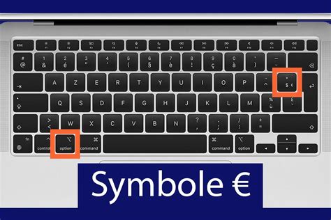 symbole euro clavier