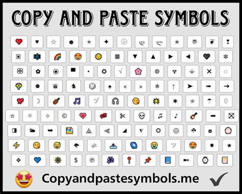 symbols copy and paste