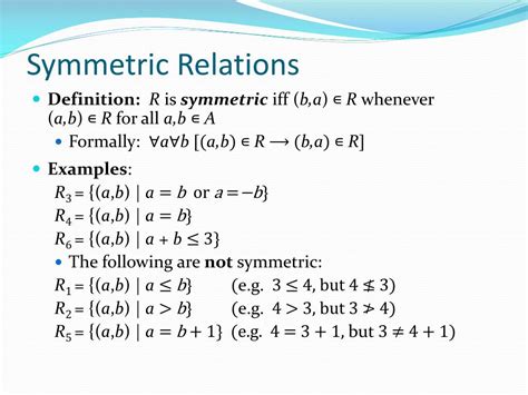 symmetrical relationship in research example