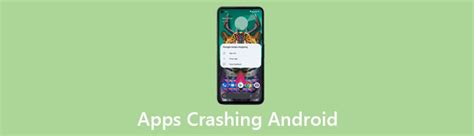 Symptoms of app crashing on Android