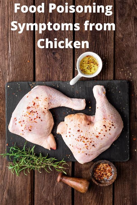 symptoms of food poisoning from chicken