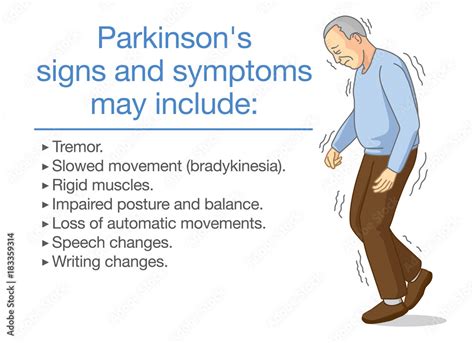 symptoms of parkinson's in elderly