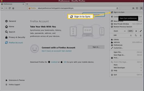 sync firefox passwords with google