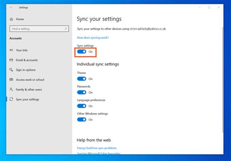 sync mobile devices to windows 10