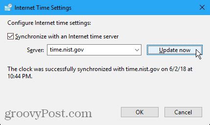 Synchronize Clock Windows 10 Command Prompt