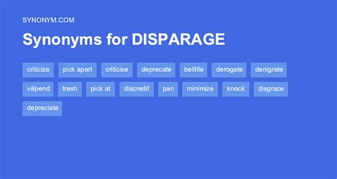 Unveiling Synonyms for Disparagement: A Journey into Slanderous Tongues