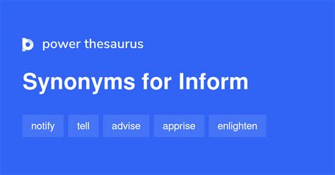 synonym for inform