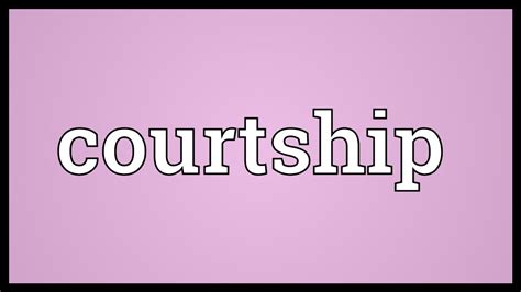synonym for notion of courtship