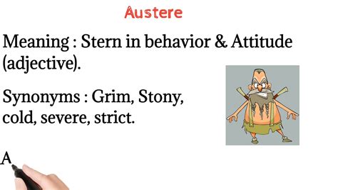 synonym for the word austere