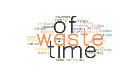 synonym for waste time
