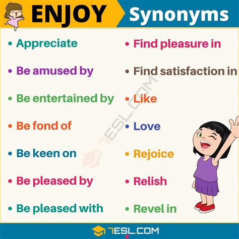 Synonym For-Enjoy