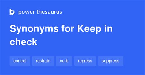 Synonym Keep Check