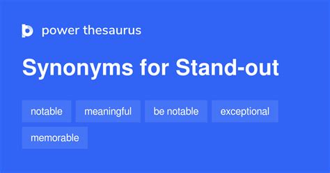 Synonym Stands Out