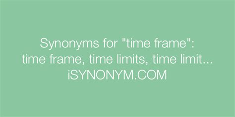 synonym timeframe