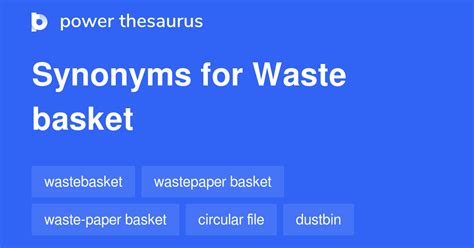 Synonym Trash Basket