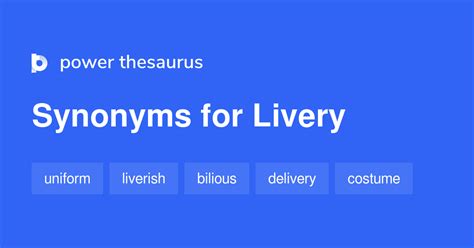 synonyms for livery