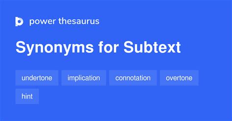 synonyms for subtext