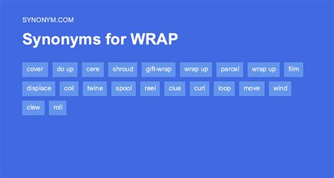 Synonyms For Wrap