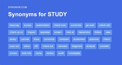synonyms of studying