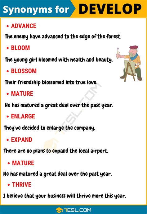 Synonyms To Develop A Model