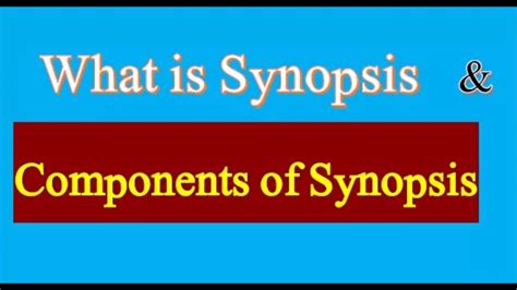 synopsis meaning in urdu with example