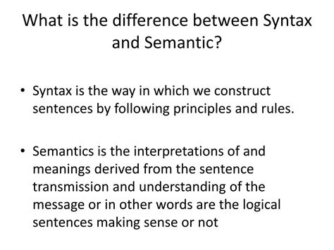 syntax and semantics error difference
