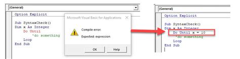 syntax error in visual basic