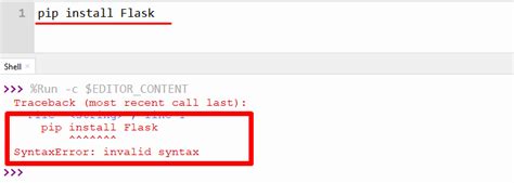 syntax error python pip install