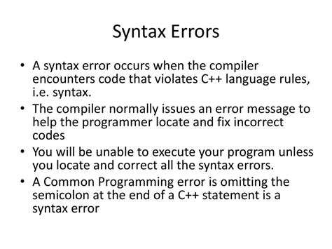 syntax error solution