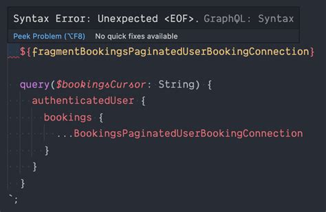 syntax error unexpected eof graphql magento 2