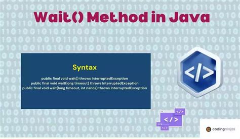 syntax of wait method in java