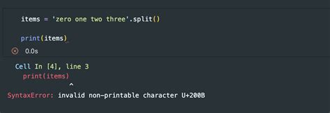 Syntaxerror Invalid Non Printable Character U 200B