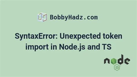 syntaxerror unexpected token export ts node