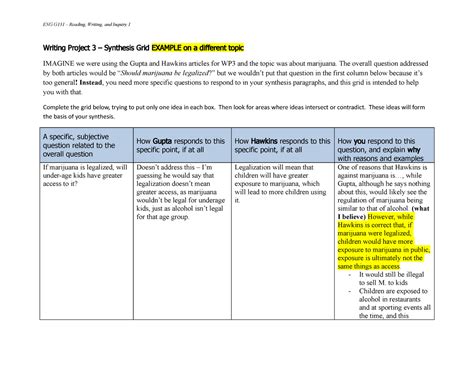 Synthesis Grid Example