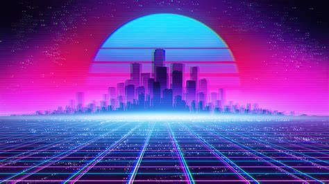 synthwave background
